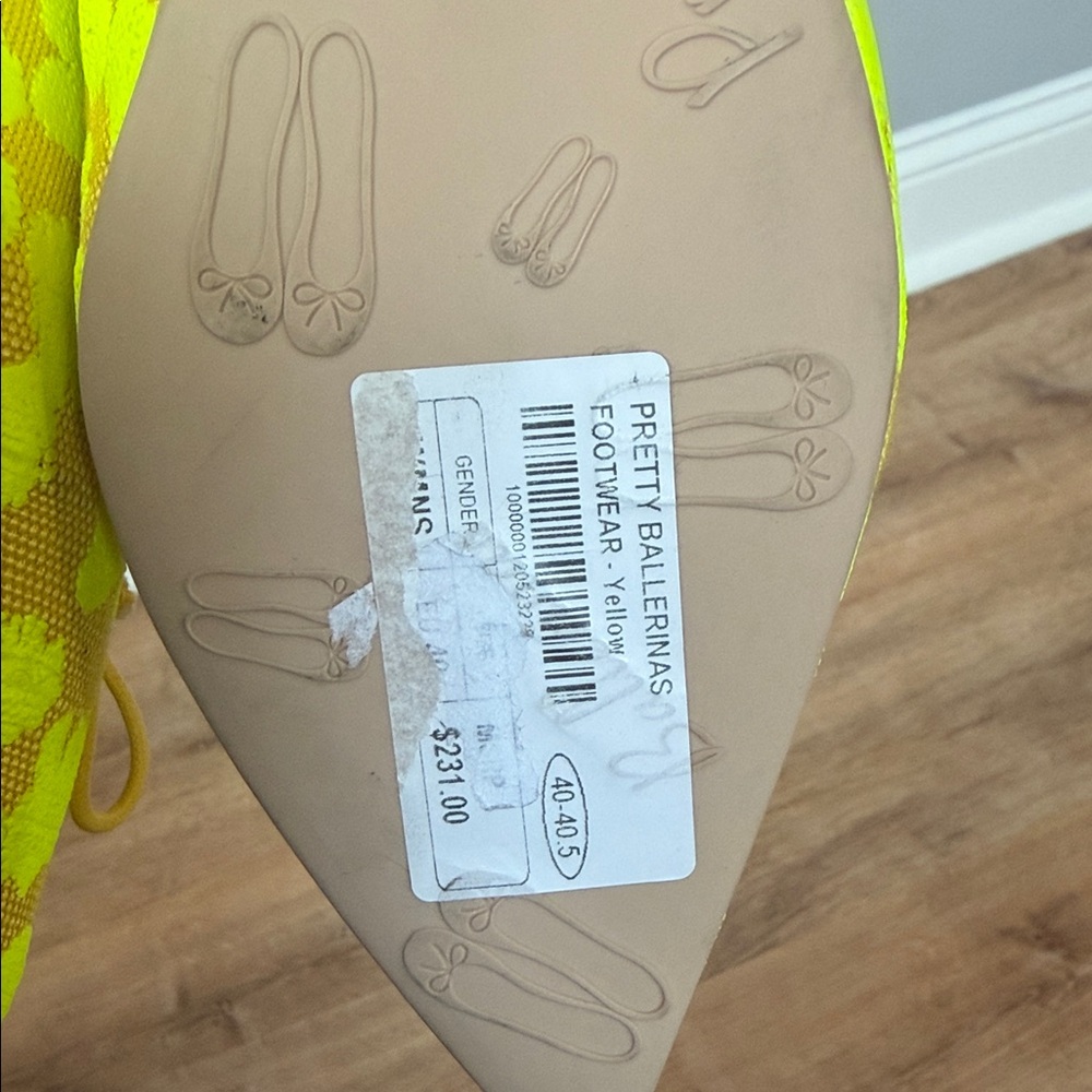Pretty Ballerinas Neon Yellow Flats - Picture 8 of 8